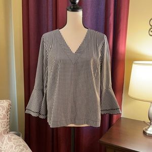 White House Black Market V-Neck Blouse